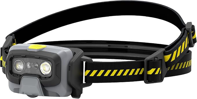 LED Rechargeable Headlamp, Dust and Water Resistant, 800 Lumens, Yellow